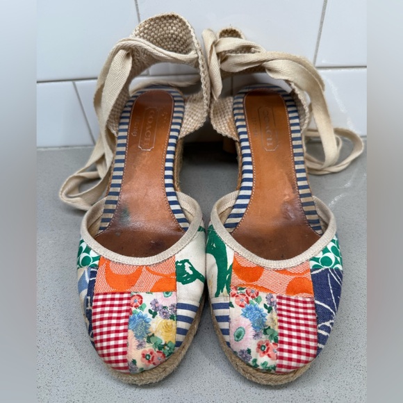 Coach Multicolor Patchwork Espadrilles - Picture 1 of 5